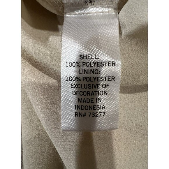 EVRI Womens Tan Yellow Peach Lightweight Floral Blouse Size 2X - Picture 7 of 8